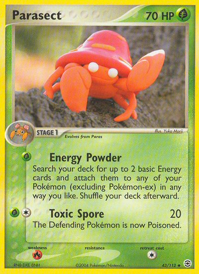 Parasect (43/112) [EX: FireRed & LeafGreen] | Exor Games New Glasgow