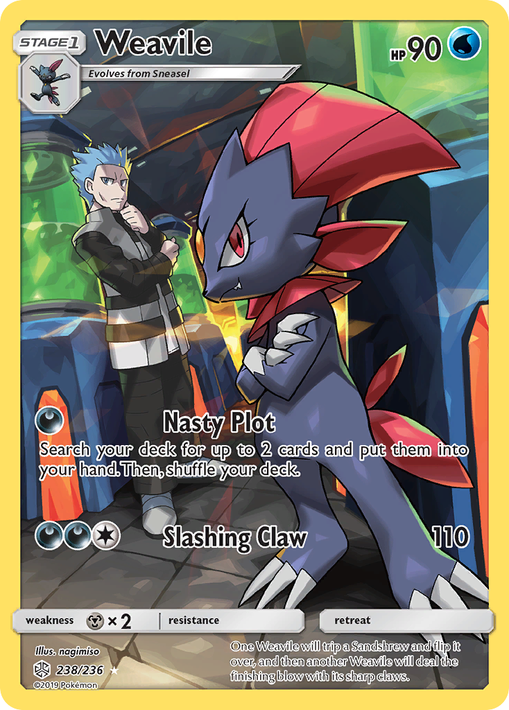 Weavile (238/236) [Sun & Moon: Cosmic Eclipse] | Exor Games New Glasgow