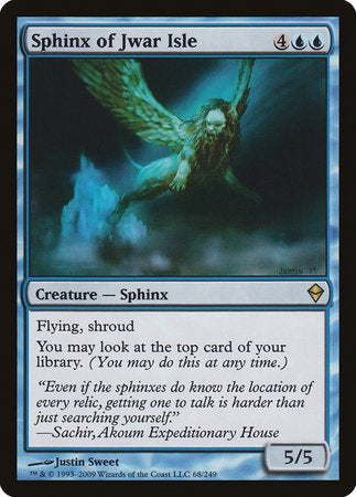 Sphinx of Jwar Isle [Zendikar] | Exor Games New Glasgow