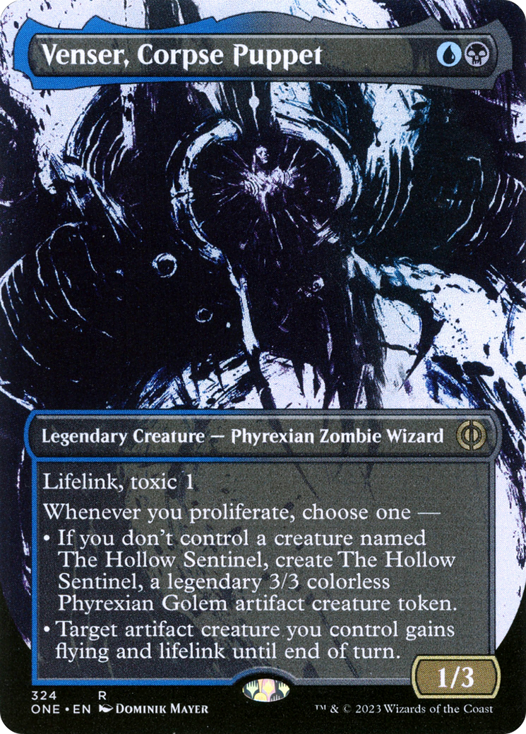 Venser, Corpse Puppet (Borderless Ichor) [Phyrexia: All Will Be One] | Exor Games New Glasgow