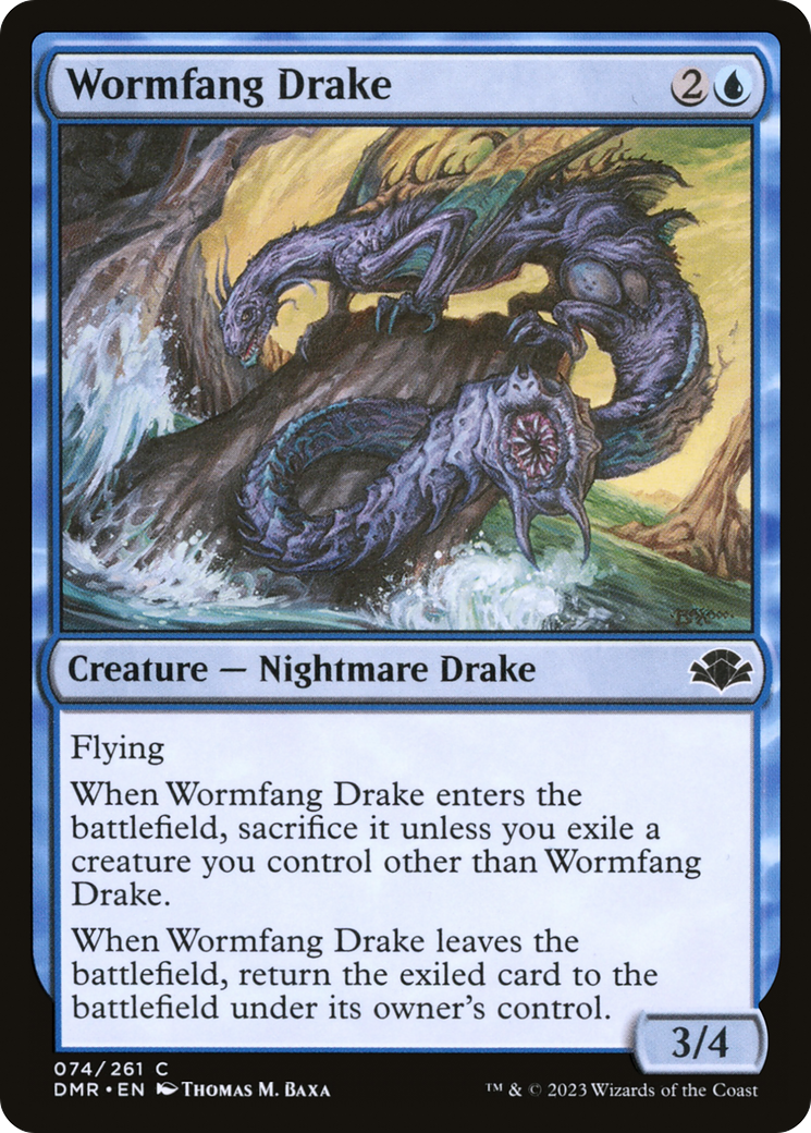 Wormfang Drake [Dominaria Remastered] | Exor Games New Glasgow