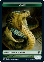 Spirit // Snake Double-sided Token [Innistrad: Midnight Hunt Commander] | Exor Games New Glasgow