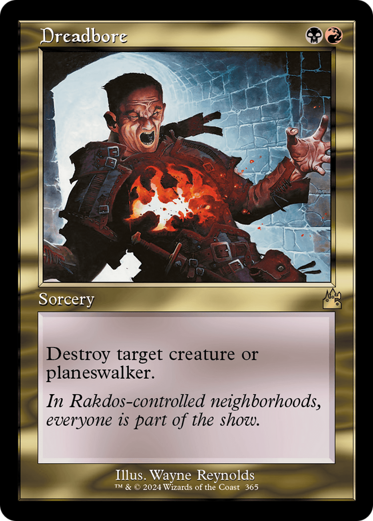 Dreadbore (Retro Frame) [Ravnica Remastered] | Exor Games New Glasgow