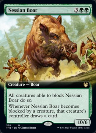 Nessian Boar (Extended Art) [Theros Beyond Death] | Exor Games New Glasgow