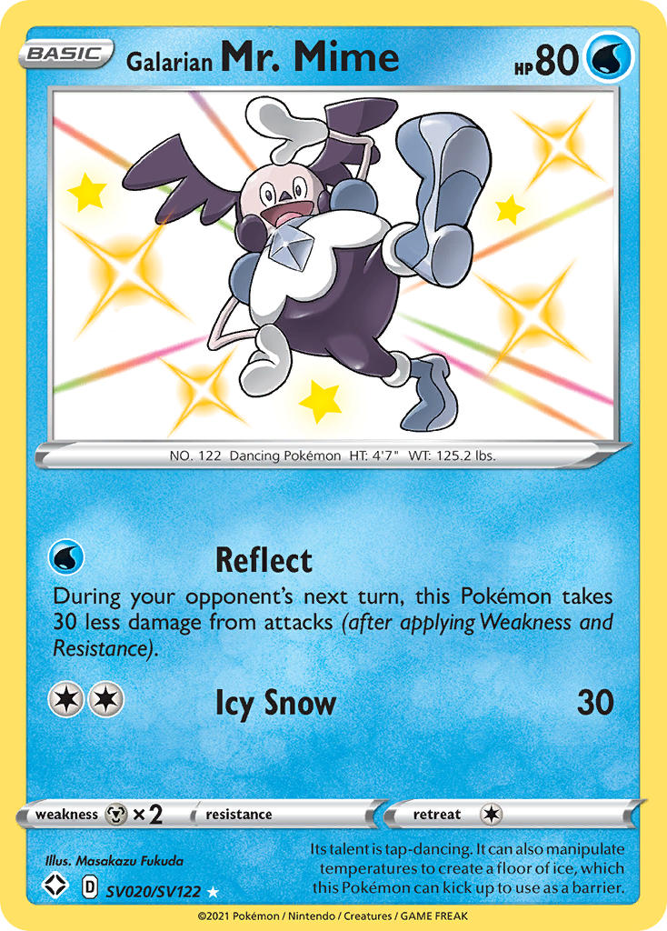 Galarian Mr. Mime (SV020/SV122) [Sword & Shield: Shining Fates] | Exor Games New Glasgow