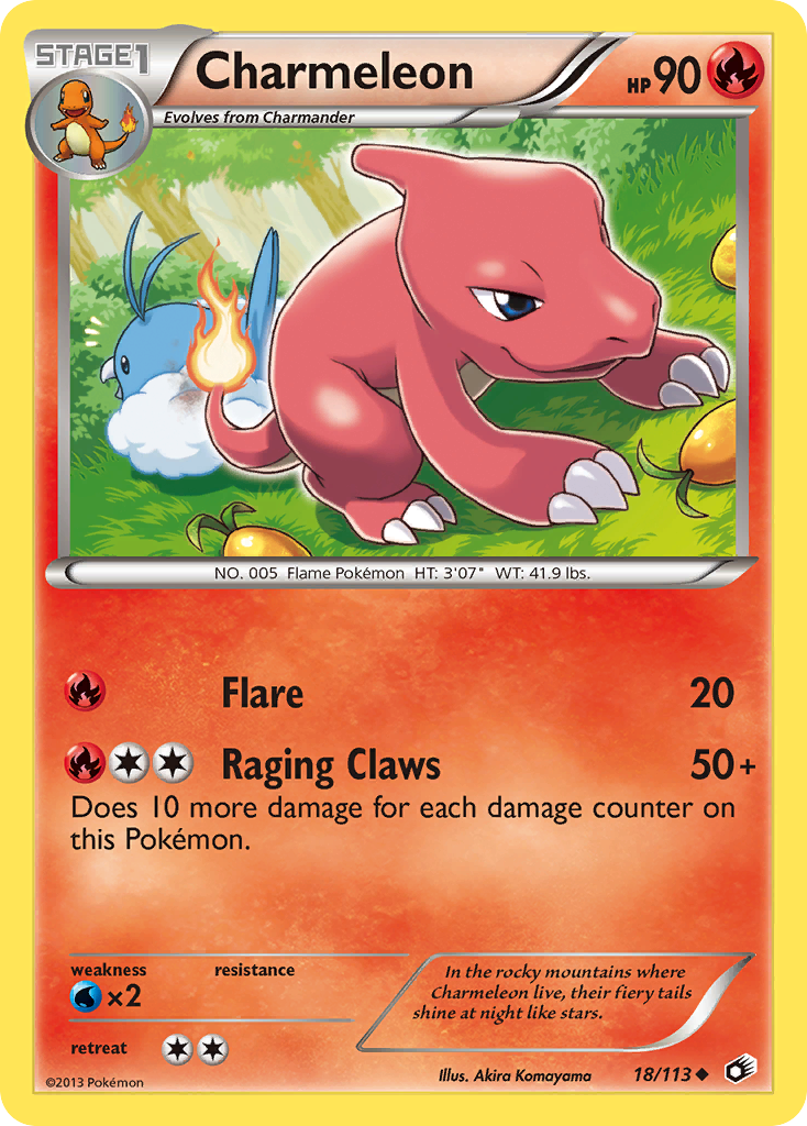 Charmeleon (18/113) [Black & White: Legendary Treasures] | Exor Games New Glasgow