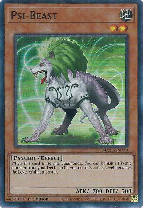 Psi-Beast [MAZE-EN040] Super Rare | Exor Games New Glasgow