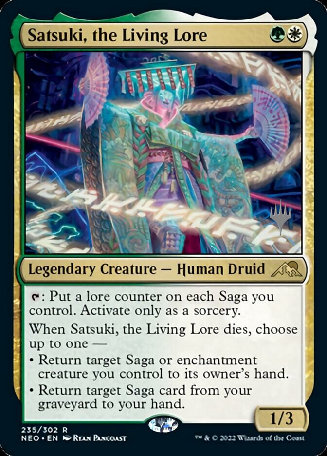 Satsuki, the Living Lore (Promo Pack) [Kamigawa: Neon Dynasty Promos] | Exor Games New Glasgow