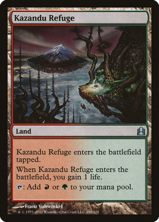 Kazandu Refuge [Commander 2011] | Exor Games New Glasgow