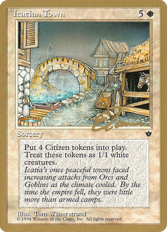 Icatian Town (Eric Tam) [Pro Tour Collector Set] | Exor Games New Glasgow