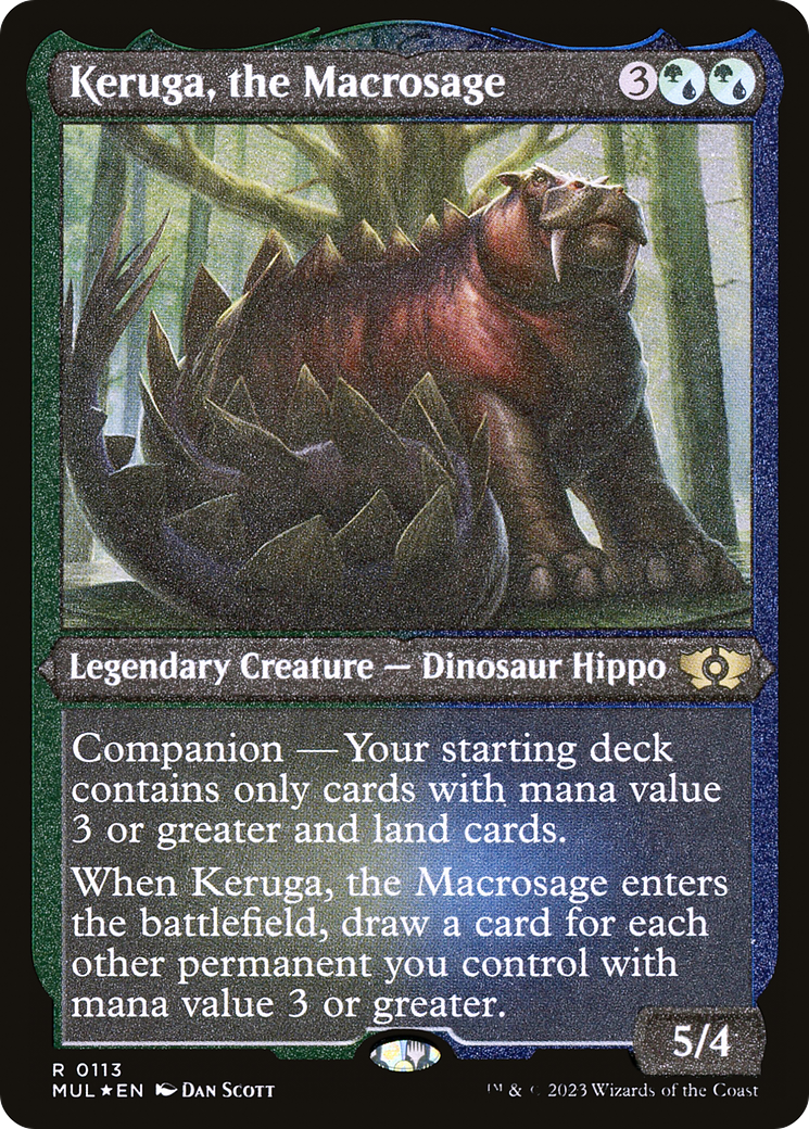 Keruga, the Macrosage (Foil Etched) [Multiverse Legends] | Exor Games New Glasgow