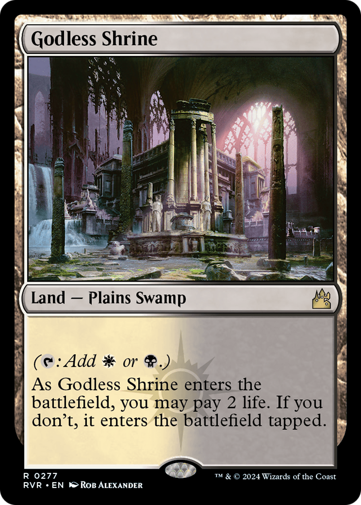 Godless Shrine [Ravnica Remastered] | Exor Games New Glasgow