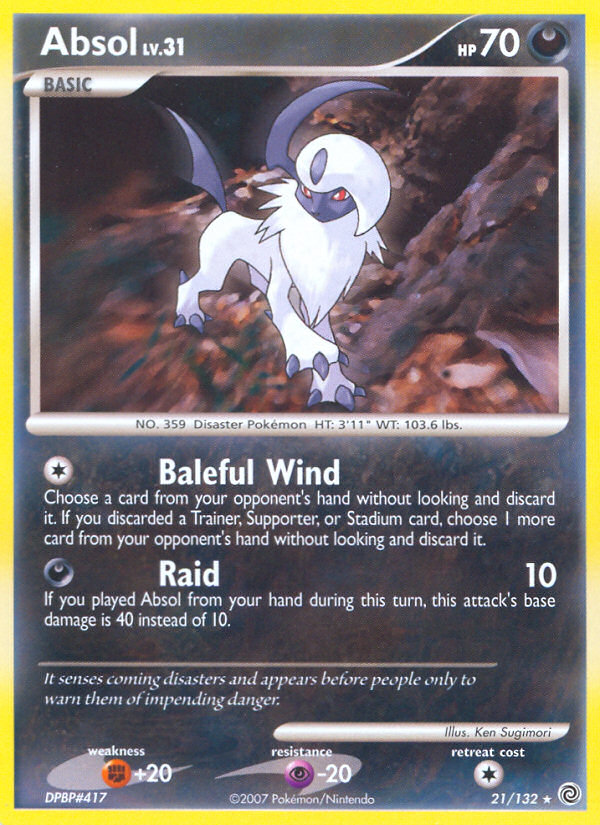 Absol (21/132) [Diamond & Pearl: Secret Wonders] | Exor Games New Glasgow