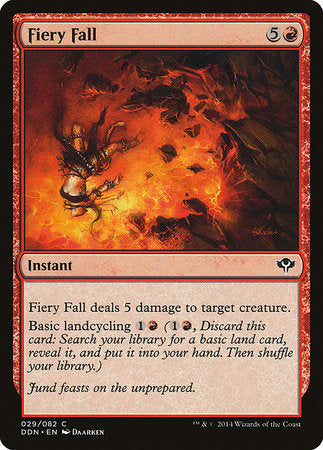 Fiery Fall [Duel Decks: Speed vs. Cunning] | Exor Games New Glasgow