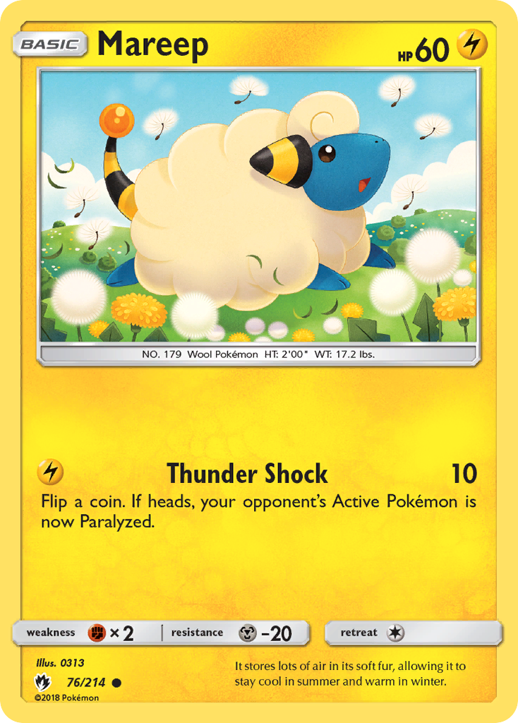 Mareep (76/214) [Sun & Moon: Lost Thunder] | Exor Games New Glasgow