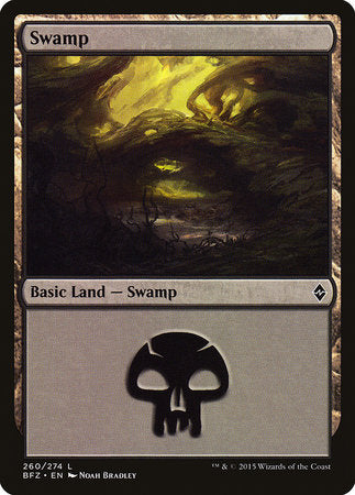 Swamp (260) [Battle for Zendikar] | Exor Games New Glasgow