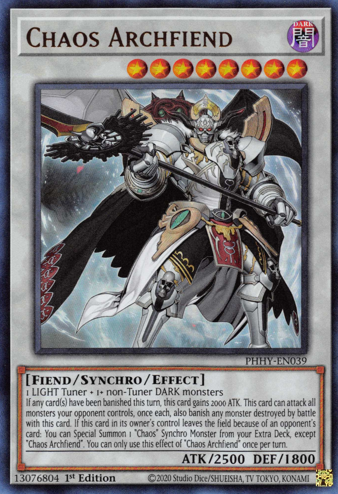 Chaos Archfiend [PHHY-EN039] Ultra Rare | Exor Games New Glasgow