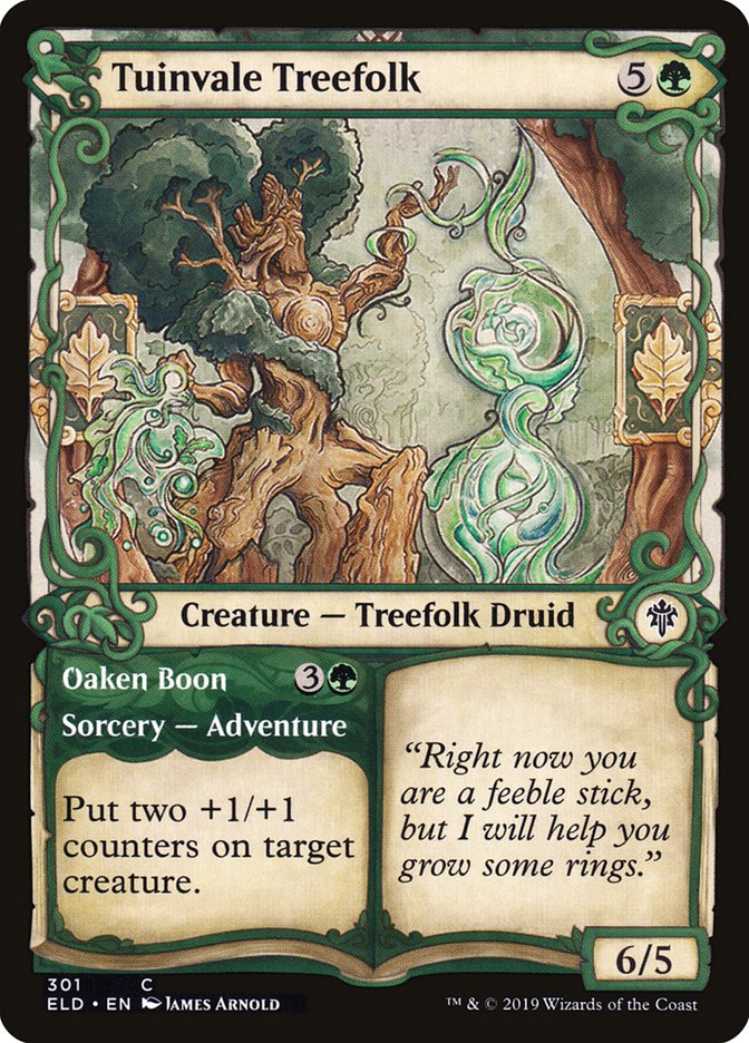 Tuinvale Treefolk // Oaken Boon (Showcase) [Throne of Eldraine] | Exor Games New Glasgow