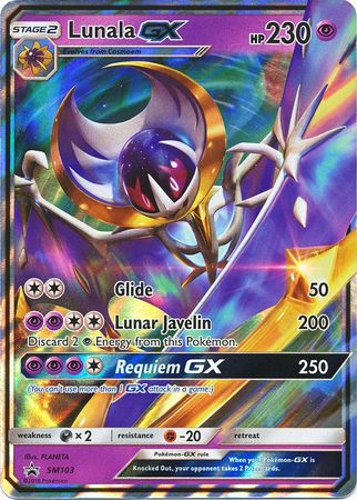 Lunala GX (SM103) (Jumbo Card) [Sun & Moon: Black Star Promos] | Exor Games New Glasgow