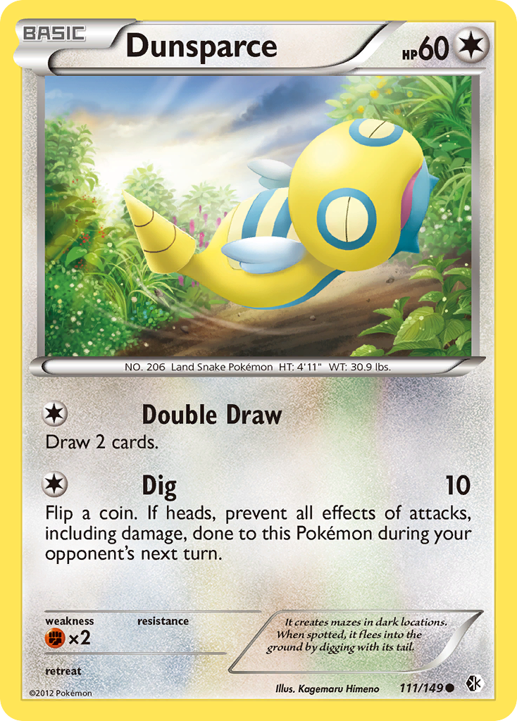 Dunsparce (111/149) [Black & White: Boundaries Crossed] | Exor Games New Glasgow