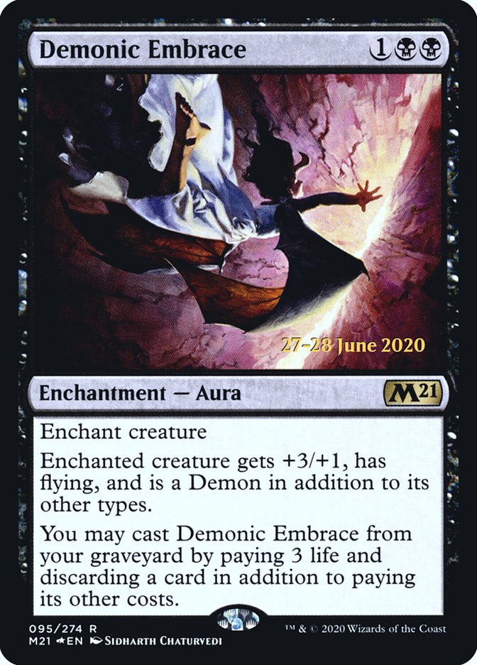 Demonic Embrace  [Core Set 2021 Prerelease Promos] | Exor Games New Glasgow