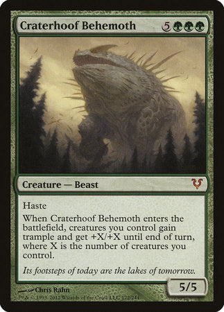 Craterhoof Behemoth [Avacyn Restored] | Exor Games New Glasgow