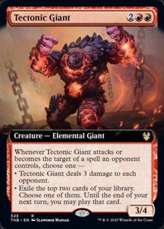 Tectonic Giant (Extended Art) [Theros Beyond Death] | Exor Games New Glasgow