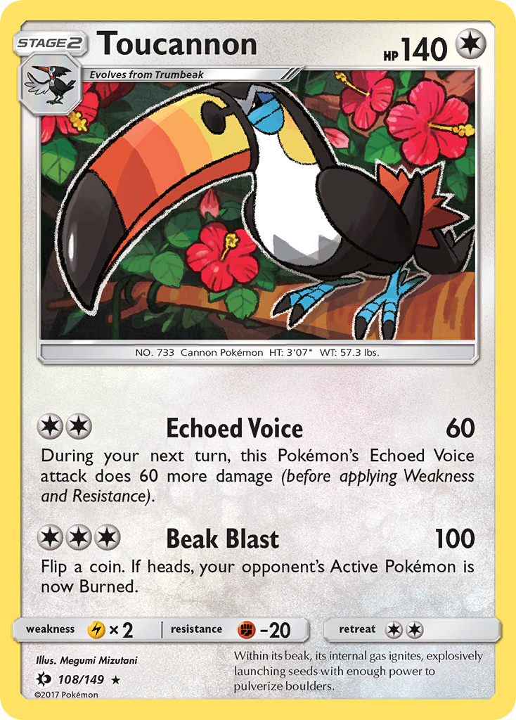 Toucannon (108/149) [Sun & Moon: Base Set] | Exor Games New Glasgow