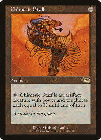 Chimeric Staff [Urza's Saga] | Exor Games New Glasgow