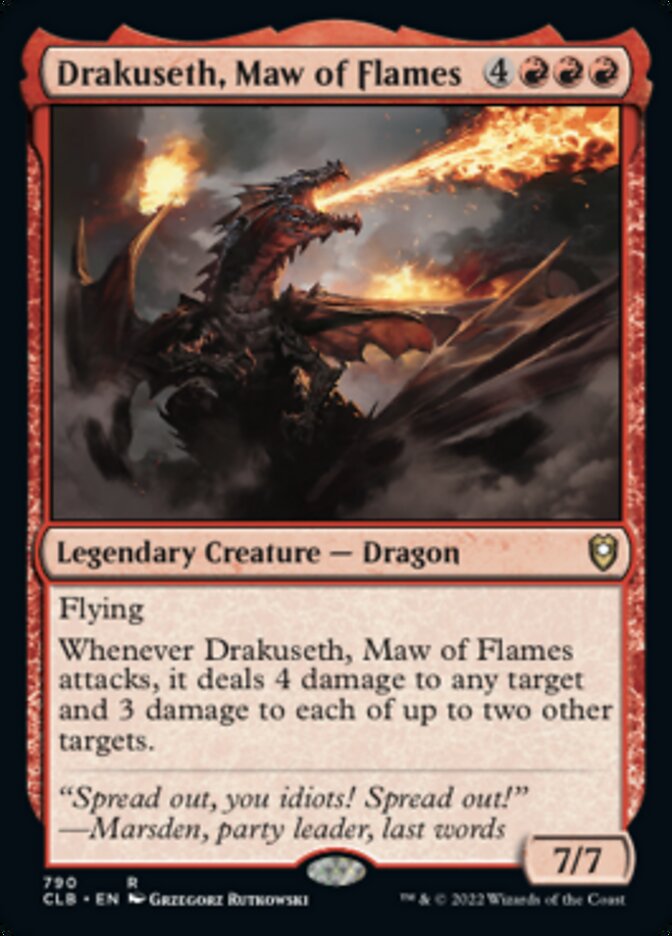 Drakuseth, Maw of Flames [Commander Legends: Battle for Baldur's Gate] | Exor Games New Glasgow