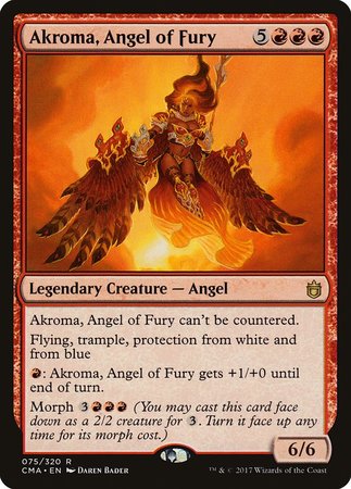 Akroma, Angel of Fury [Commander Anthology] | Exor Games New Glasgow