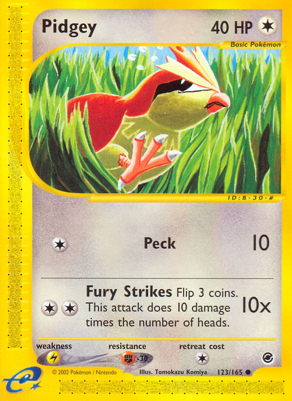 Pidgey (123/165) [Expedition: Base Set] | Exor Games New Glasgow