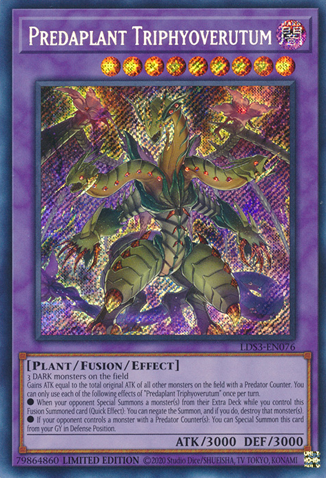 Predaplant Triphyoverutum [LDS3-EN076] Secret Rare | Exor Games New Glasgow