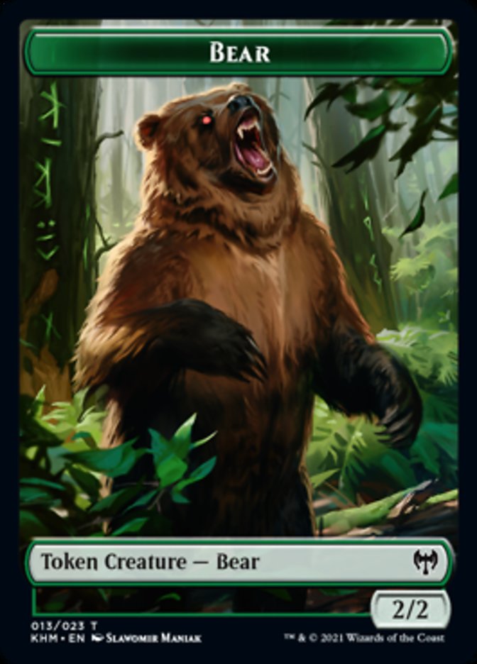 Bear Token [Kaldheim] | Exor Games New Glasgow