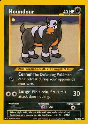 Houndour (43/105) [Neo Destiny Unlimited] | Exor Games New Glasgow