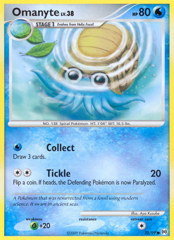 Omanyte (70/99) [Platinum: Arceus] | Exor Games New Glasgow