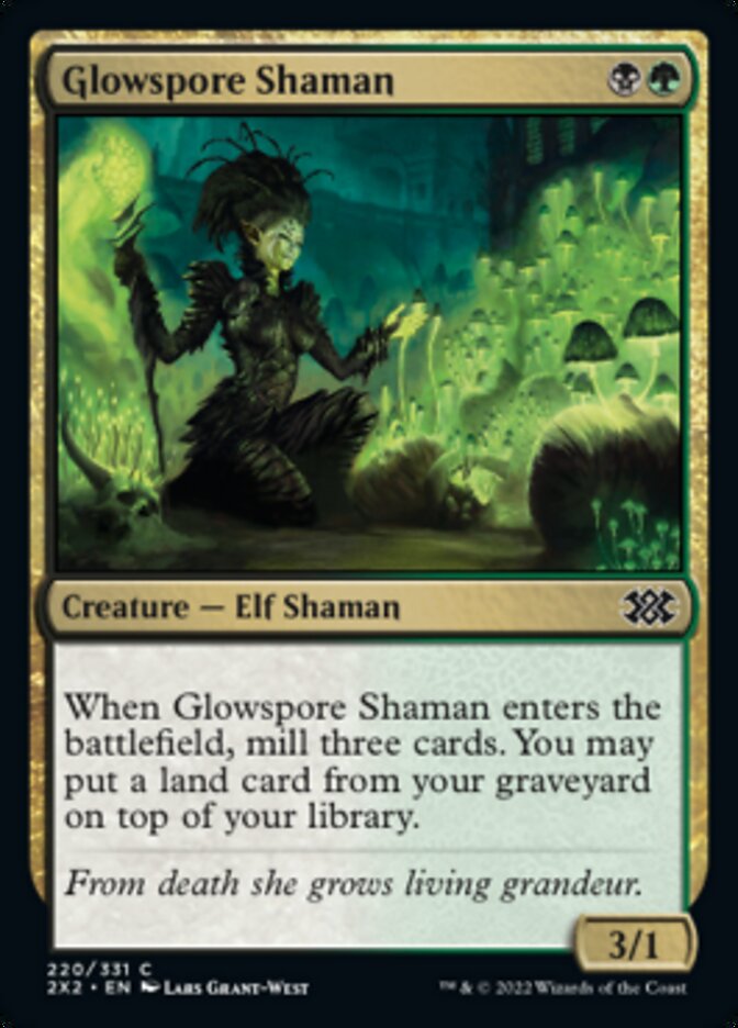 Glowspore Shaman [Double Masters 2022] | Exor Games New Glasgow