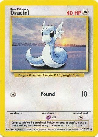 Dratini (26/102) [Base Set Unlimited] | Exor Games New Glasgow