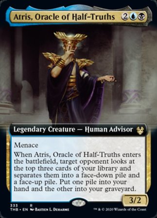 Atris, Oracle of Half-Truths (Extended Art) [Theros Beyond Death] | Exor Games New Glasgow