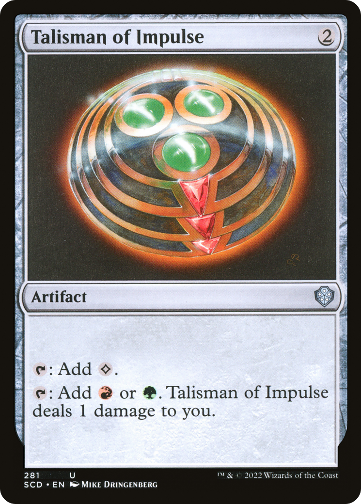 Talisman of Impulse [Starter Commander Decks] | Exor Games New Glasgow