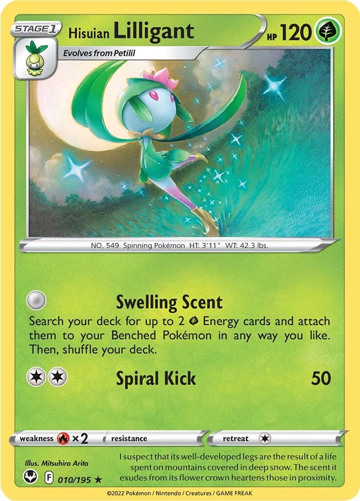 Hisuian Lilligant (010/195) [Sword & Shield: Silver Tempest] | Exor Games New Glasgow