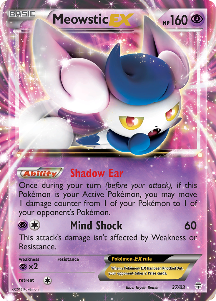 Meowstic EX (37/83) [XY: Generations] | Exor Games New Glasgow