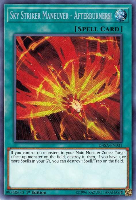 Sky Striker Maneuver - Afterburners! [DASA-EN031] Secret Rare | Exor Games New Glasgow