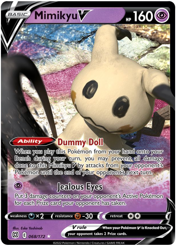 Mimikyu V (068/172) [Sword & Shield: Brilliant Stars] | Exor Games New Glasgow