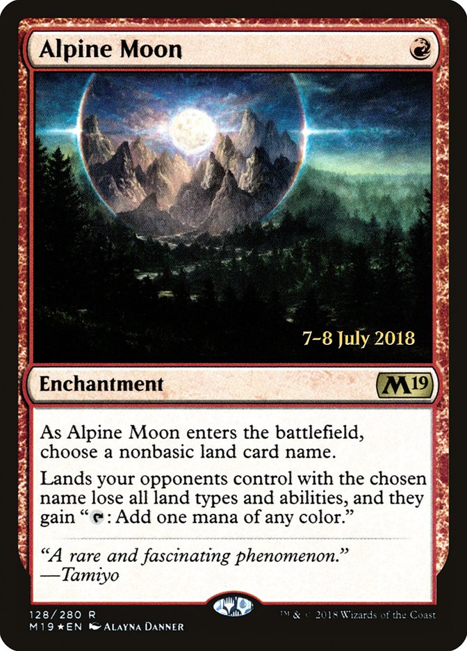 Alpine Moon  [Core Set 2019 Prerelease Promos] | Exor Games New Glasgow