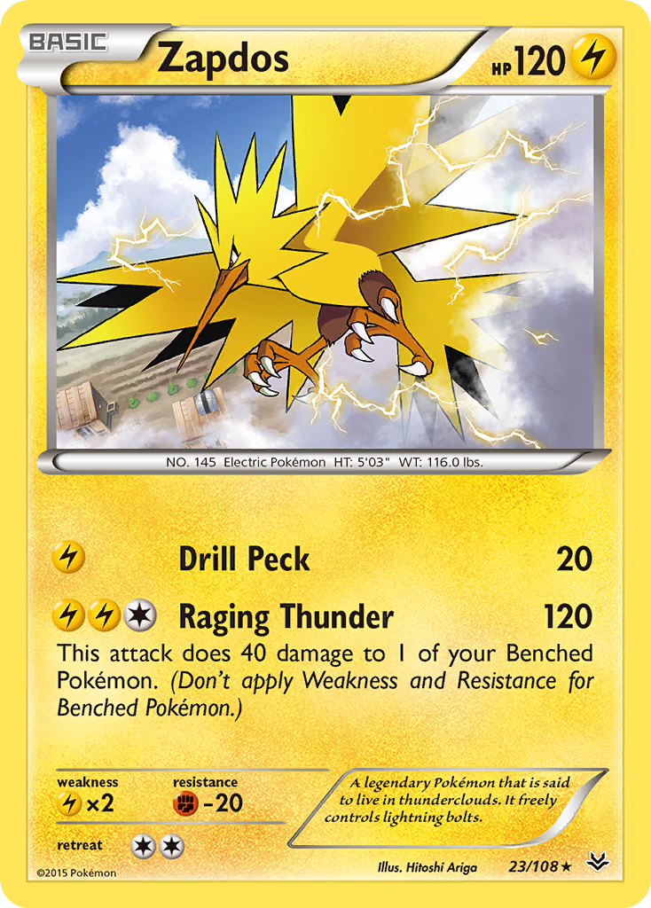 Zapdos (23/108) [XY: Roaring Skies] | Exor Games New Glasgow