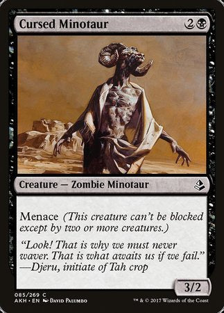 Cursed Minotaur [Amonkhet] | Exor Games New Glasgow