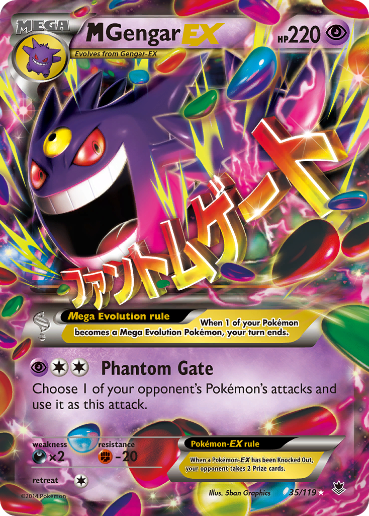 M Gengar EX (35/119) [XY: Phantom Forces] | Exor Games New Glasgow