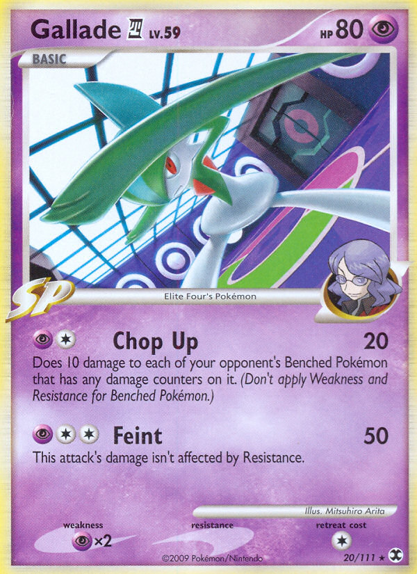 Gallade (20/111) [Platinum: Rising Rivals] | Exor Games New Glasgow