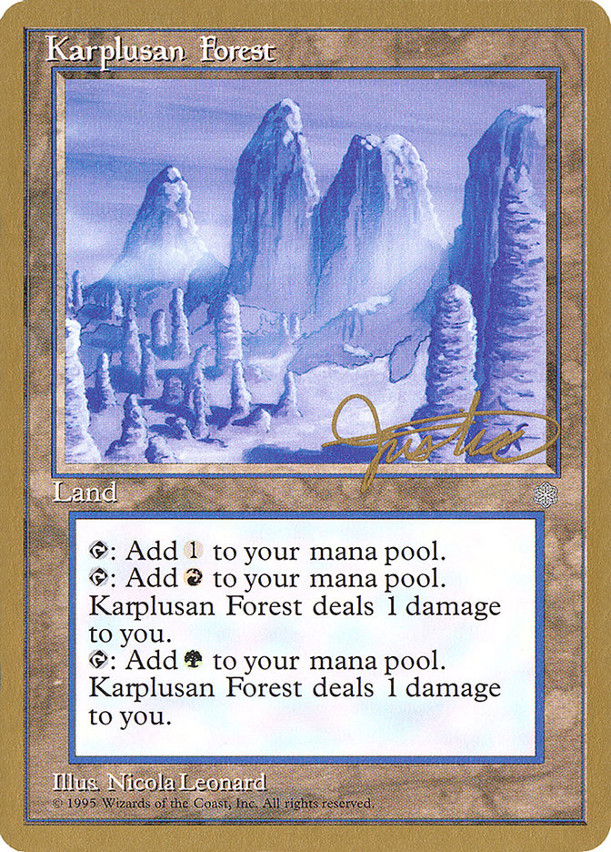 Karplusan Forest (Mark Justice) [Pro Tour Collector Set] | Exor Games New Glasgow